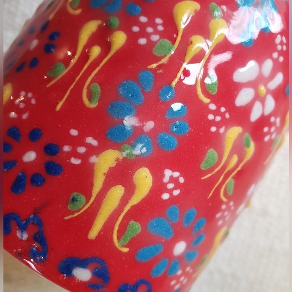 Red Painted Turkish Mug - Picture 7 of 9